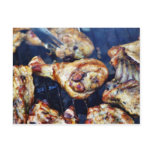 Barbecued Chicken At Solstice Post Card