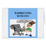 barbecueing with stu greeting cards