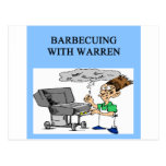barbecueing with warren post cards