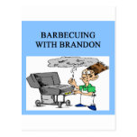 barbecuing with brandon post card