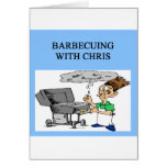 barbecuing with chris card