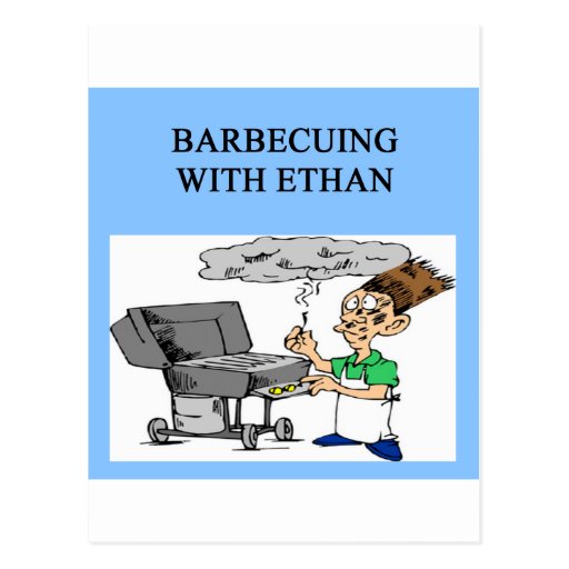 barbecuing with ethan post cards