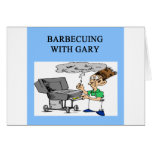 barbecuing with gary greeting cards