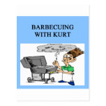 barbecuing with kurt post card