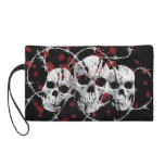 Barbed Skulls Custom Wristlets and Makeup Bags