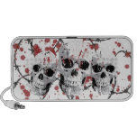 Barbed Skulls Doodle Speakers