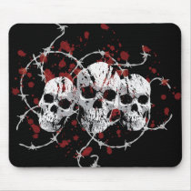 Barbed Skulls Mousepad