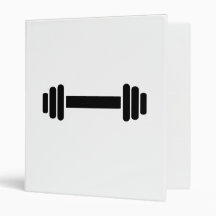 Barbell - Bodybuilding 3 Ring Binder