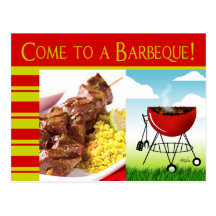 Barbeque Invitation Postcard