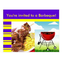 Barbeque Invitation Postcard