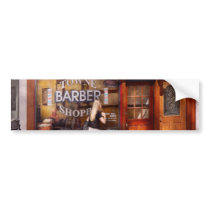 Barber - Barbershop - Time for a haircut Bumper Sticker