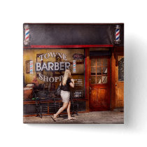 Barber - Barbershop - Time for a haircut Pins