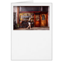 Barber - Barbershop - Time for a haircut Greeting Cards