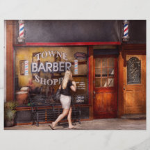 Barber - Barbershop - Time for a haircut Flyer