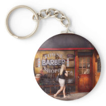 Barber - Barbershop - Time for a haircut Keychains