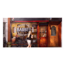 Barber - Barbershop - Time for a haircut Personalized Photo Card