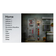 Barber - Belvidere, NJ - A Family Salon Business Card Templates