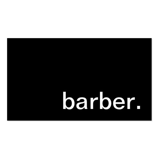 Barber Business Card