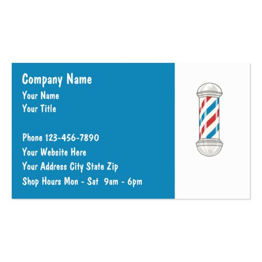 Barber Business Cards