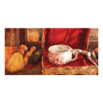 Barber - Care for a shave Personalized Photo Card