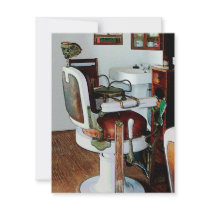 Barber Chair Invitation