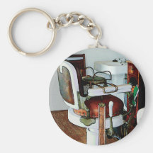 Barber Chair Key Chain
