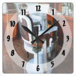 Barber Chair with Cash Register Clocks