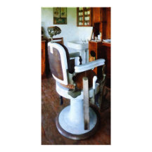 Barber Chair with Cash Register Photo Card