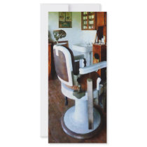 Barber Chair with Cash Register Custom Rack Cards