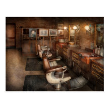 Barber - Clinton, NJ - Clinton Barbershop Postcards