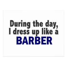 Barber During The Day Postcard