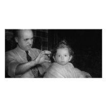 Barber - First Haircut Personalized Photo Card