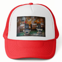 Barber - Frenchtown, NJ - Two old barber chairs  Hat