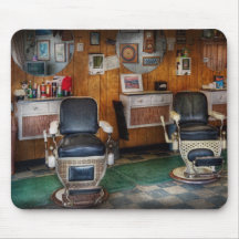Barber - Frenchtown, NJ - Two old barber chairs  Mousepad