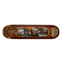 Barber - Frenchtown, NJ - Two old barber chairs  Skateboard Decks