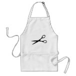 barber hairdresser scissors black aprons