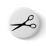 barber hairdresser scissors black buttons