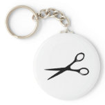 barber hairdresser scissors black key chains