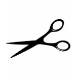 barber hairdresser scissors black t-shirts