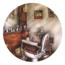Barber - In The Barber Shop Round Sticker