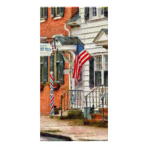 Barber - Keller's Barber Shop Photo Card