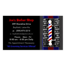 Barber / Men's Hair Stylist Business Cards