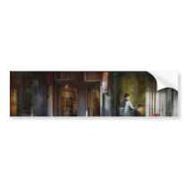 Barber - NY - West Village Barber Shop Bumper Sticker