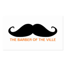 Barber of the Ville Business Card Template