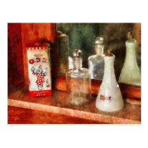 Barber - On a barbers counter Post Card