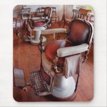 Barber - Please have a seat Mouse Pads