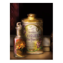 Barber -  Sharp & Dohme's Violet Toilet Powder Post Cards