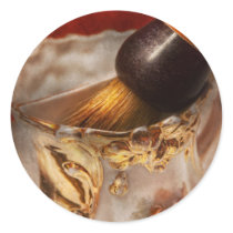 Barber - Shaving - The beauty of barbering Round Stickers