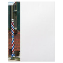 Barber Shop Entrance Personalized Letterhead