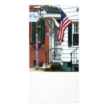 Barber Shop Entrance Photo Cards